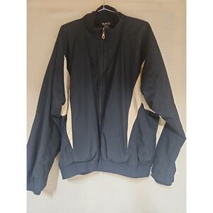 D.A.C Athletic Club, Jacket, Xl, Blue, White Accents, Zipper Pockets.‎ Vintage